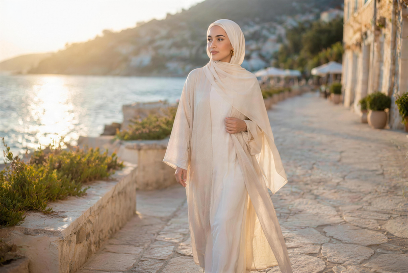 Lighter Way to Wear Your Summer Hijab