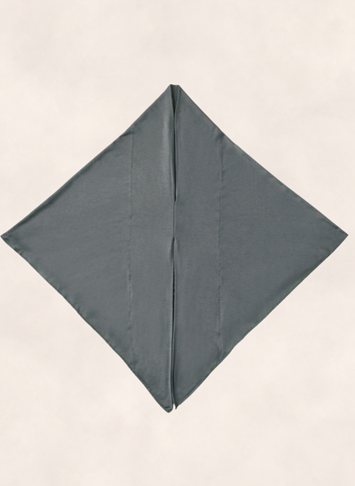 Nasma Instant Airy Jersey Hijab in Slate gray shade, laid flat showing diamond shape