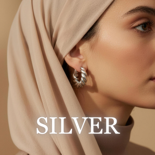 Nayla™ Sculpted Gold Hoops