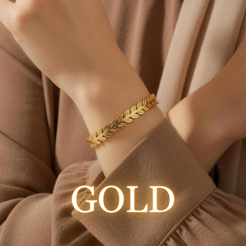 Noora™ Olive Branch Bracelet