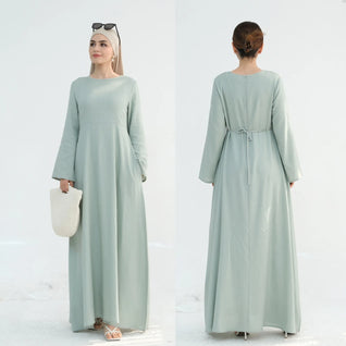Ranya™ Linen Abaya