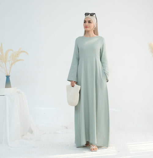Ranya™ Linen Abaya